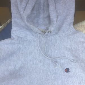 Champions heather grey Hoodie w/pocket